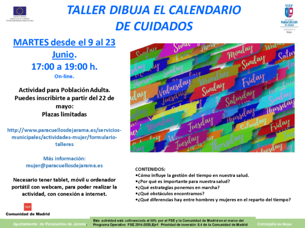 DIBUJA CALENDARIO DE CUIDADOS