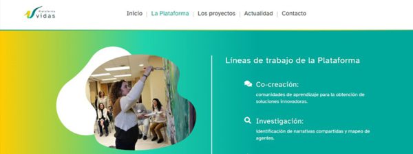 Lanzamiento de la web de Plataforma VIDAS 1 Plataforma Vidas web