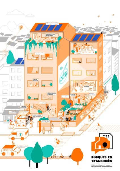 Tangente Bloques en Transicion Ilustracion