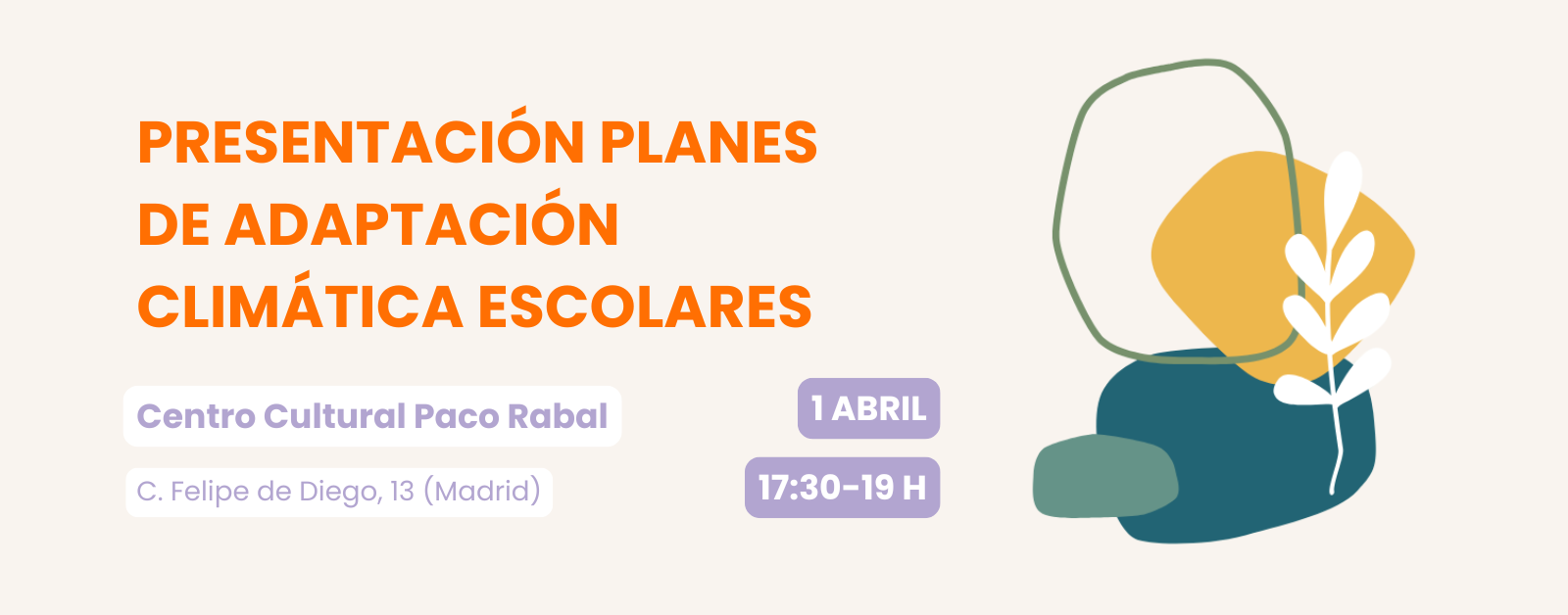 Presentación pública de los Planes de Adaptación Climática Escolares en tres colegios públicos de Puente de Vallecas 6 Banners
