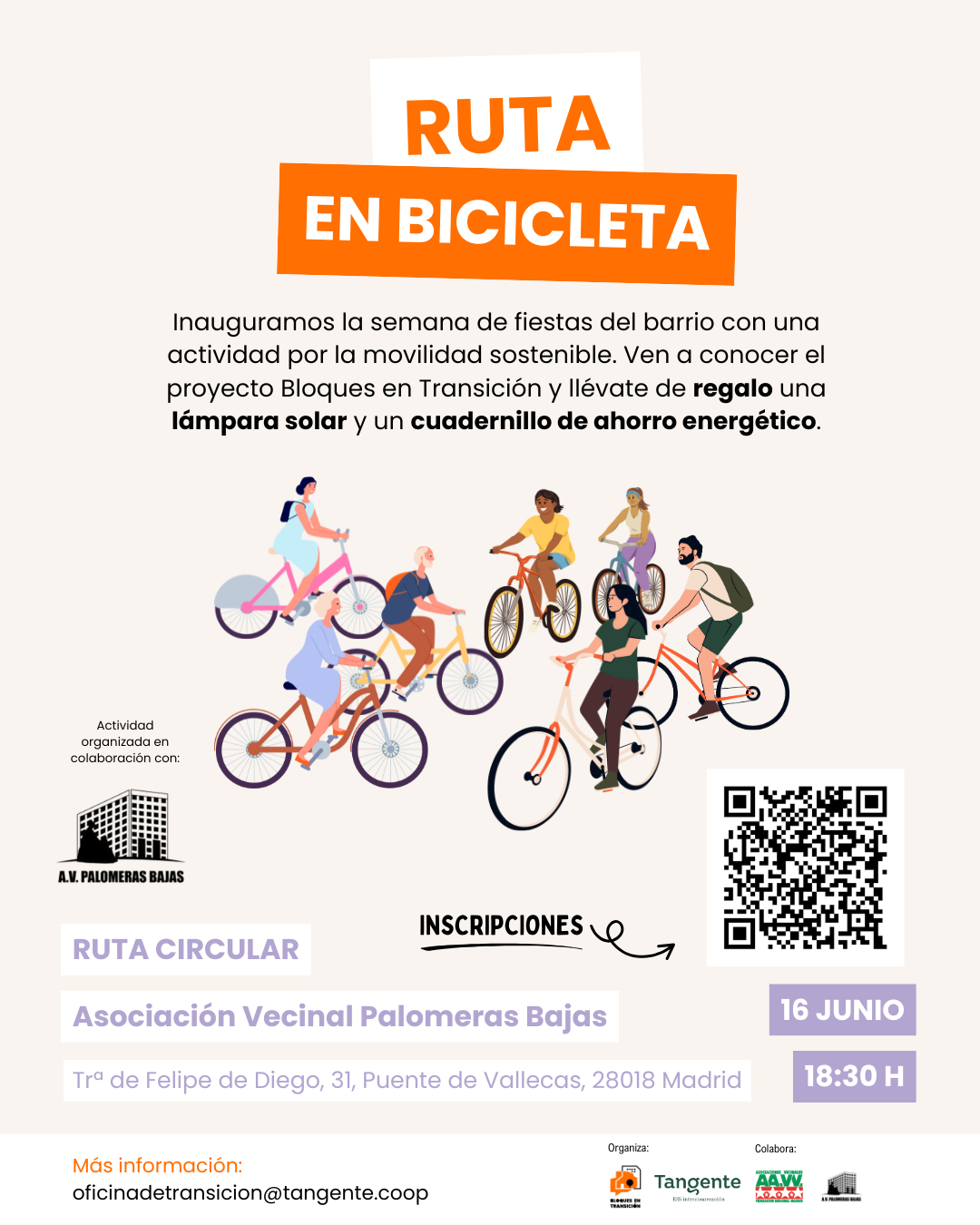 Bicicletada para inaugurar las fiestas del barrio de Palomeras Bajas en Vallecas 4 Bicicletada 2025